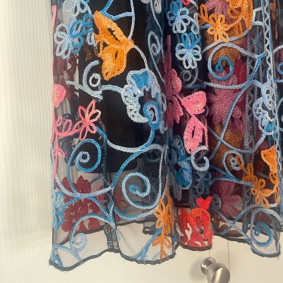 Anthropologie Eva Franco Embroidered Farrah Dress - Picture 4 of 6